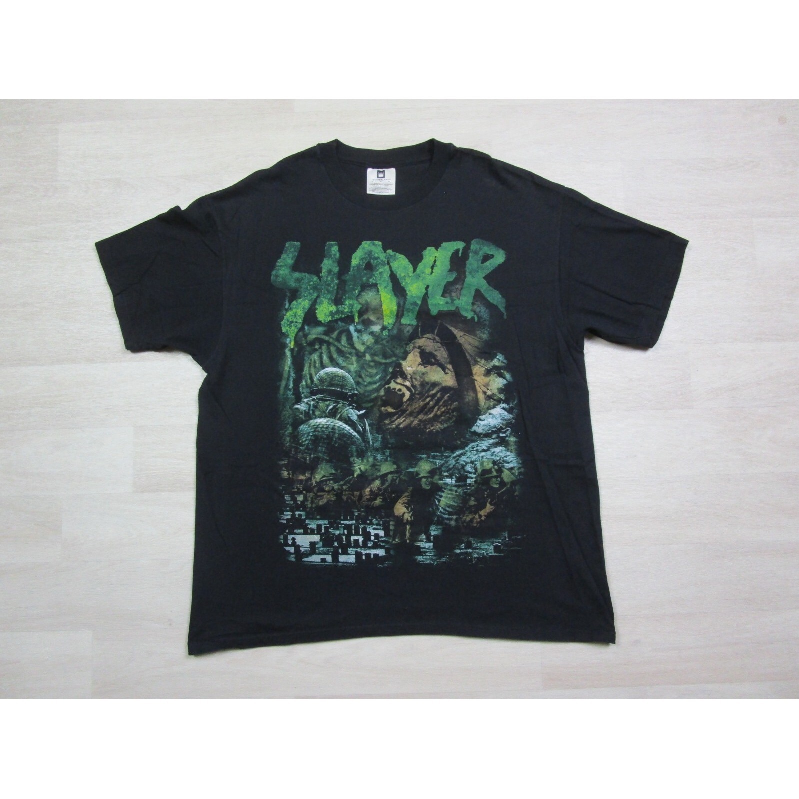 Vintage 90's Slayer T Shirt (Xl) Diabolus On Tour Winterland Tag Soldier Graphic